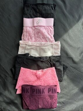 ✨DEAL! PINK Victoria’s Secret Lace 6 Pack Panty Set M/L